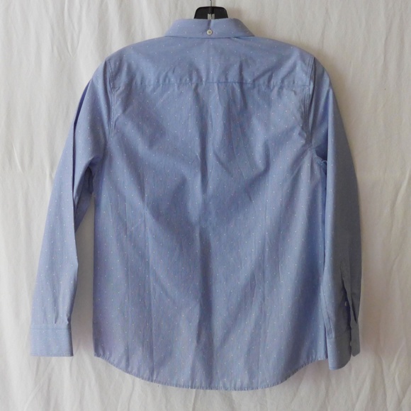 NWOT Zara Boys 11-12 Button up Cotton Dot Dress Shirt - Picture 3 of 13
